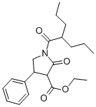 3-Carbethoxy-1-(dipropylacetyl)-4-phenyl-2-pyrrolidinone CAS#: 137427-85-1