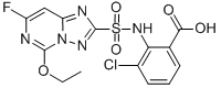 3-Chloro-2-[[(5-ethoxy-7-fluoro[1,2,4]triazolo[1,5-c]pyrimidin-2-yl)sulfonyl]amino]benzoic acid CAS#: 159518-97-5