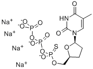 3'-DEOXYTHYMIDINE-5'-O-(1-THIOTRIPHOSPHATE/2',3'-DIDEOXYTHYMIDINE-5'-O-(1-THIOTRIPHOSPHATE) SODIUM SALT CAS#: 154771-48-9
