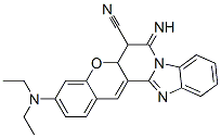 3-(Diethylamino)-5a,6-dihydro-7-imino-7H-[1]benzopyrano[3',2':3,4]pyrido[1,2-a]benzimidazole-6-carbonitrile CAS#: 118416-55-0