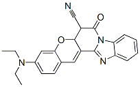 3-(Diethylamino)-5a,6-dihydro-7-oxo-7H-[1]benzopyrano[3',2':3,4]pyrido[1,2-a]benzimidazole-6-carbonitrile CAS#: 121344-18-1