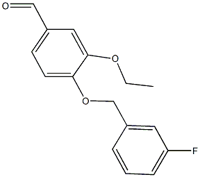 3-ETHOXY-4-[(3-FLUOROBENZYL)OXY]BENZALDEHYDE CAS#: 346459-54-9