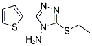 3-ETHYLSULFANYL-5-THIOPHEN-2-YL-[1,2,4]TRIAZOL-4-YLAMINE CAS#: 118158-92-2