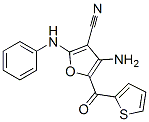 3-Furancarbonitrile,  4-amino-2-(phenylamino)-5-(2-thienylcarbonyl)- CAS#: 296771-88-5