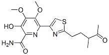 3-Hydroxy-4,5-dimethoxy-6-[2-(3-methyl-4-oxopentyl)-4-thiazolyl]-2-pyridinecarboxamide CAS#: 122535-57-3