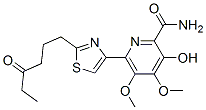3-Hydroxy-4,5-dimethoxy-6-[2-(4-oxohexyl)-4-thiazolyl]-2-pyridinecarboxamide CAS#: 122535-62-0