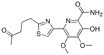 3-Hydroxy-4,5-dimethoxy-6-[2-(4-oxopentyl)-4-thiazolyl]-2-pyridinecarboxamide CAS#: 122535-51-7