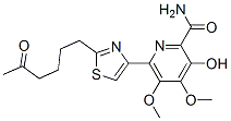 3-Hydroxy-4,5-dimethoxy-6-[2-(5-oxohexyl)-4-thiazolyl]-2-pyridinecarboxamide CAS#: 122535-60-8