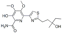 (+)-3-Hydroxy-6-[2-(3-hydroxy-3-methylpentyl)-4-thiazolyl]-4,5-dimethoxy-2-pyridinecarboxamide CAS#: 122535-61-9