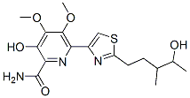 3-Hydroxy-6-[2-(4-hydroxy-3-methylpentyl)-4-thiazolyl]-4,5-dimethoxy-2-pyridinecarboxamide CAS#: 122535-56-2