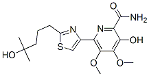 3-Hydroxy-6-[2-(4-hydroxy-4-methylpentyl)-4-thiazolyl]-4,5-dimethoxy-2-pyridinecarboxamide CAS#: 122535-53-9