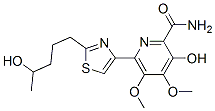 3-Hydroxy-6-[2-(4-hydroxypentyl)-4-thiazolyl]-4,5-dimethoxy-2-pyridinecarboxamide CAS#: 122535-52-8