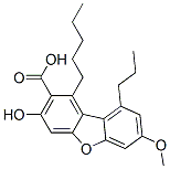 3-Hydroxy-7-methoxy-1-pentyl-9-propyl-2-dibenzofurancarboxylic acid CAS#: 436-74-8