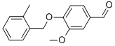 3-METHOXY-4-[(2-METHYLBENZYL)OXY]BENZALDEHYDE CAS#: 361465-12-5