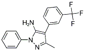 3-METHYL-1-PHENYL-4-[3-(TRIFLUOROMETHYL)PHENYL]-1H-PYRAZOL-5-AMINE CAS#: 321385-93-7