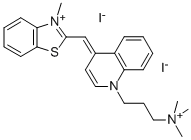 3-METHYL-2-([1-[3-(TRIMETHYLAMMONIO)PROPYL]-4(1H)-QUINOLINYLIDENE]METHYL)-1,3-BENZOTHIAZOL-3-IUM DIIODIDE CAS#: 157199-59-2