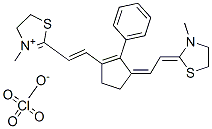3-METHYL-2-((E)-2-(3-[(Z)-2-(3-METHYL-1,3-THIAZOLIDIN-2-YLIDENE)ETHYLIDENE]-2-PHENYL-1-CYCLOPENTEN-1-YL)ETHENYL)-4,5-DIHYDRO-1,3-THIAZOL-3-IUM PERCHLORATE CAS#: 144773-60-4