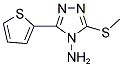 3-METHYLSULFANYL-5-THIOPHEN-2-YL-[1,2,4]TRIAZOL-4-YLAMINE CAS#: 118158-91-1