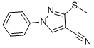 3-(METHYLTHIO)-1-PHENYL-1H-PYRAZOLE-4-CARBONITRILE CAS#: 175203-46-0