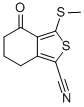 3-(METHYLTHIO)-4-OXO-4,5,6,7-TETRAHYDRO-2-BENZOTHIOPHENE-1-CARBONITRILE CAS#: 168279-53-6
