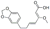 3-Methoxy-7-[3,4-(methylenebisoxy)phenyl]-2,4-heptadienoic acid CAS#: 3384-27-8
