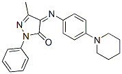 3-Methyl-1-phenyl-4-[(p-piperidinophenyl)imino]-2-pyrazolin-5-one CAS#: 4719-53-3