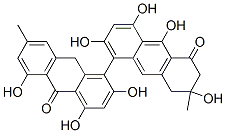 3-Methyl-3,6,8,9-tetrahydroxy-3,4-dihydro-5-[(9,10-dihydro-2,4,5-trihydroxy-7-methyl-10-oxoanthracen)-1-yl]anthracen-1(2H)-one CAS#: 133632-57-2