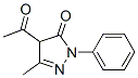 3-Methyl-4-acetyl-1-phenyl-1H-pyrazole-5(4H)-one CAS#: 4173-74-4