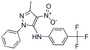 3-Methyl-4-nitro-1-phenyl-N-[4-(trifluoromethyl)phenyl]-1H-pyrazole-5-amine CAS#: 136389-87-2