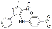 3-Methyl-4-nitro-N-(4-nitrophenyl)-1-phenyl-1H-pyrazole-5-amine CAS#: 136389-80-5