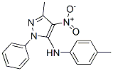 3-Methyl-N-(4-methylphenyl)-4-nitro-1-phenyl-1H-pyrazole-5-amine CAS#: 136389-76-9
