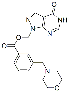 3-(Morpholinomethyl)benzoic acid (4,5-dihydro-4-oxo-1H-pyrazolo[3,4-d]pyrimidine-1-yl)methyl ester CAS#: 131402-48-7