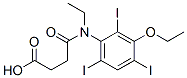 3-[[N-(3-Ethoxy-2,4,6-triiodophenyl)-N-ethylamino]carbonyl]propionic acid CAS#: 37938-74-2