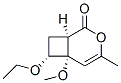 3-Oxabicyclo[4.2.0]oct-4-en-2-one,7-ethoxy-6-methoxy-4-methyl-,(1alpha,6alpha,7alpha)-(9CI) CAS#: 133319-21-8