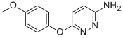 3-Pyridazinamine, 6-(4-methoxyphenoxy)- CAS#: 121041-41-6