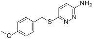 3-Pyridazinamine, 6-[[(4-methoxyphenyl)methyl]thio]- CAS#: 121041-62-1