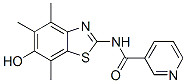 3-Pyridinecarboxamide, N-(6-hydroxy-4,5,7-trimethyl-2-benzothiazolyl)- CAS#: 120164-63-8