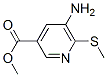 3-Pyridinecarboxylicacid,5-amino-6-(methylthio)-,methylester(9CI) CAS#: 166742-23-0