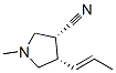 3-Pyrrolidinecarbonitrile,1-methyl-4-(1-propenyl)-,[3alpha,4alpha(E)]-(9CI) CAS#: 166832-86-6
