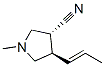 3-Pyrrolidinecarbonitrile,1-methyl-4-(1-propenyl)-,[3alpha,4beta(E)]-(9CI) CAS#: 167074-93-3