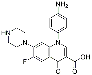 3-Quinolinecarboxylic acid, 1-(4-aMinophenyl)-6-fluoro-1,4-dihydro-4-oxo-7-(1-piperazinyl)- CAS#: 126362-91-2