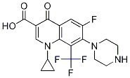 3-Quinolinecarboxylic acid, 1-cyclopropyl-6-fluoro-1,4-dihydro-4-oxo-7-(1-piperazinyl)-8-(trifluoroMethyl)- CAS#: 138059-98-0