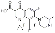 3-Quinolinecarboxylic acid, 1-cyclopropyl-6-fluoro-1,4-dihydro-7-(3-Methyl-1-piperazinyl)-4-oxo-8-(trifluoroMethyl)- CAS#: 144633-80-7