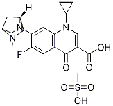 3-Quinolinecarboxylic acid, 1-cyclopropyl-6-fluoro-1,4-dihydro-7-(5-Methyl-2,5-diazabicyclo[2.2.1]hept-2-yl)-4-oxo-, (1R)-, MonoMethanesulfonate (9CI) CAS#: 138874-49-4