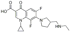 3-Quinolinecarboxylic acid, 1-cyclopropyl-7-[3-[(ethylaMino)Methyl]-1-pyrrolidinyl]-6,8-difluoro-1,4-dihydro-4-oxo- CAS#: 163554-99-2