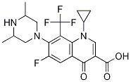 3-Quinolinecarboxylic acid, 1-cyclopropyl-7-(3,5-diMethyl-1-piperazinyl)-6-fluoro-1,4-dihydro-4-oxo-8-(trifluoroMethyl)- CAS#: 144634-02-6