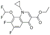 3-Quinolinecarboxylic acid, 1-cyclopropyl-8-(difluoroMethoxy)-6,7-difluoro-1,4-dihydro-4-oxo-, ethyl ester CAS#: 128426-94-8