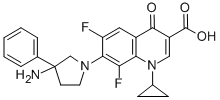 3-Quinolinecarboxylic acid, 1,4-dihydro-7-(3-amino-3-phenyl-1-pyrrolid inyl)-1-cyclopropyl-6,8-difluoro-4-oxo- CAS#: 116169-42-7