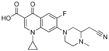 3-Quinolinecarboxylic acid, 7-[3-(cyanoMethyl)-4-Methyl-1-piperazinyl]-1-cyclopropyl-6-fluoro-1,4-dihydro-4-oxo- CAS#: 141944-81-2