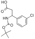 3-TERT-BUTOXYCARBONYLAMINO-3-(3-CHLORO-PHENYL)-PROPIONIC ACID CAS#: 284493-67-0